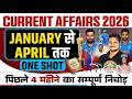 Last 4 Months Current Affairs 2026 Jan To April Current Affairs 2026 Current Affairs By Raja Sir