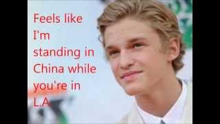 CODY SIMPSON - Standing In China with lyrics on screen