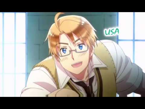 Hetalia America gets scarfed by Russia