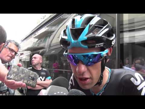 Reaction of Richie Porte after being penalized for breaking UCI regulations