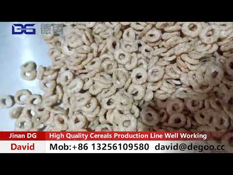 High Quality Breakfast Cereals Puffs Snacks Production Line Well Working in South Ameirca Market