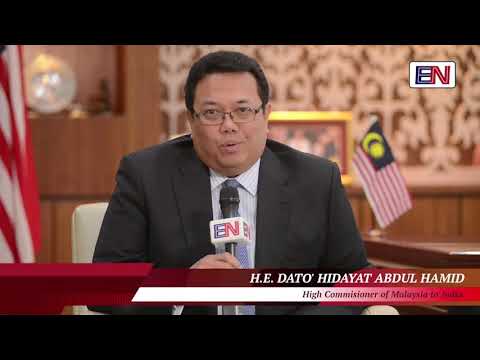 High commissioner of Malaysia, HE Dato Hidayat A Hamid wishing happy Ramadan to EN TV.