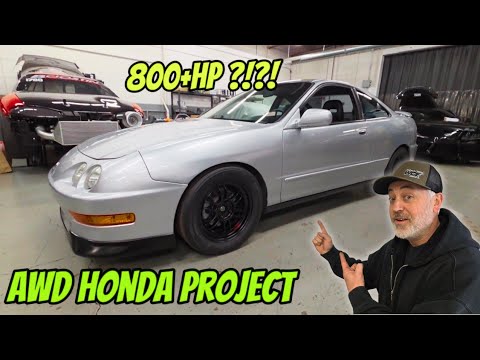 AWD Honda Street Car Build!! 800+ HP?! Acura Integra B-Series Dyno Tuning K-Series AEM ECU B18C Evo