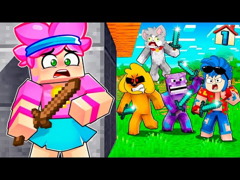 INVICTOR vs 4 CAZADORES... 😱 MINECRAFT LOS VECINOS #1