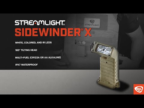 uživatelská ukázka taktické svítilny sidewinder x se všemi režimy a variantami svícení