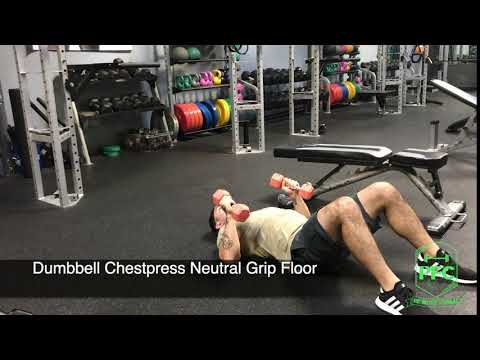 Dumbbell Chestpress Neutral Grip Floor