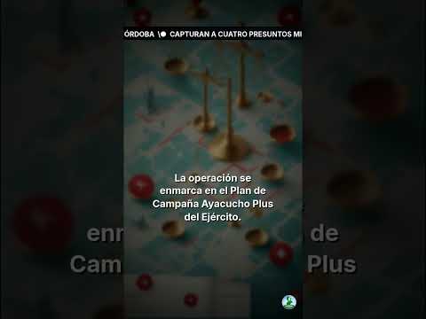 Capturan a cuatro presuntos miembros del 'Clan del Golfo' en Córdoba