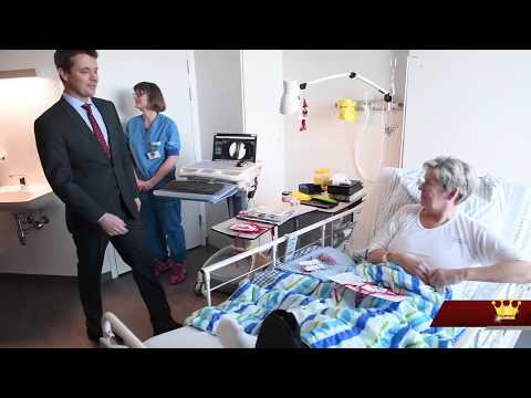 Kronprins Frederik på sygebesøg på Kolding Sygehus