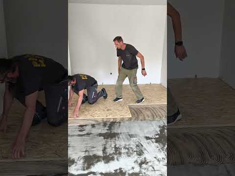 OSB Platten verlegen #osb #flooring #parkett