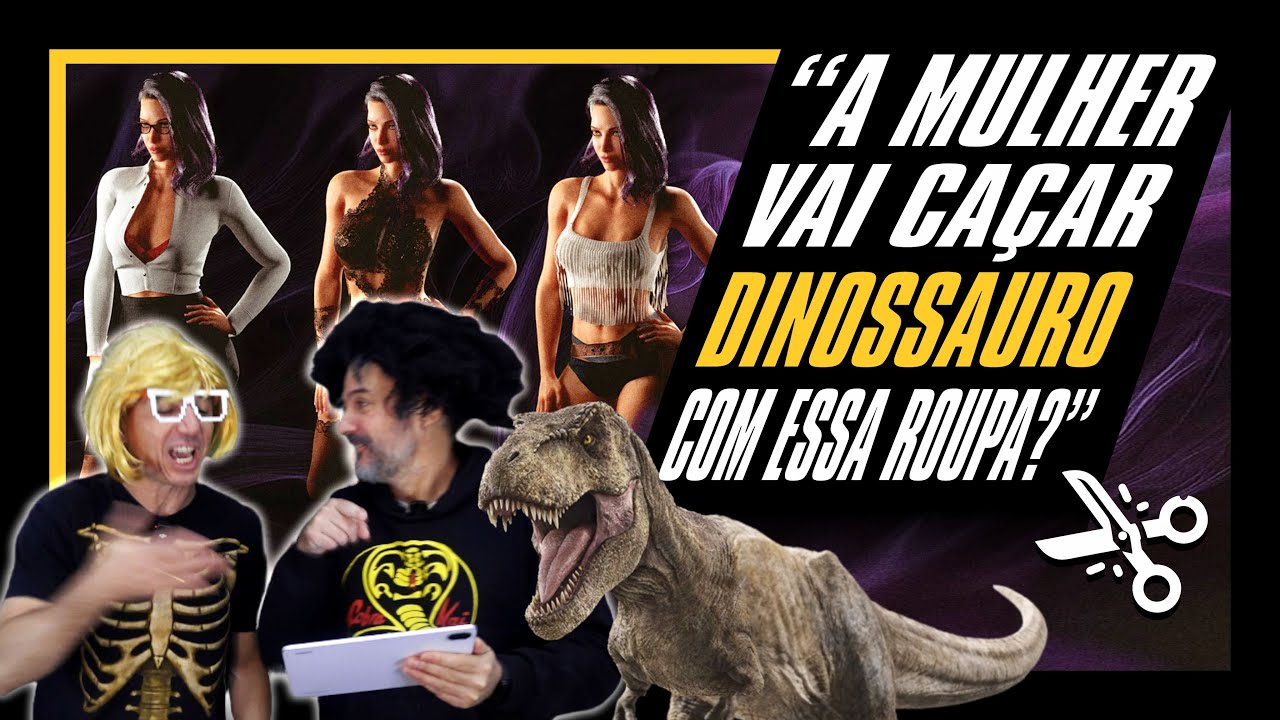 ✂️A MULHER VAI CAÇAR DINOSSAURO COM ESSA ROUPA? - CORTES Irmãos Piologo
