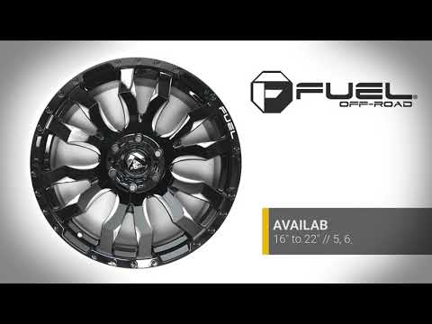 Fuel Milled Black Blitz Wheels
