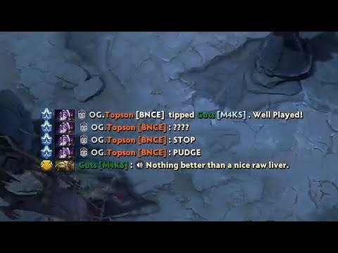 Attacker Pudge made Topson say this...