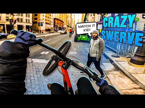 FIRST RIDE ON THE NEW LH1! *CRAZY SWERVES IN THE CITY*