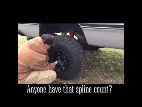 Dodge cummins first gen Dana 70 spline count check with a hammer