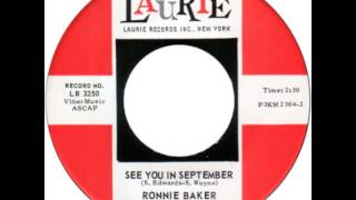 Ronnie Baker -- "See You In September" (Laurie) 1964
