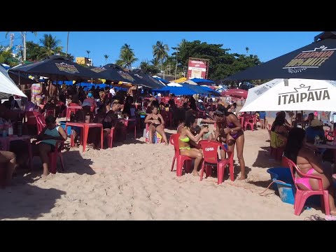SALVADOR BAHIA - A BELÍSSIMA PRAIA DE ITAPUÃ  🇧🇷 (14 Julho,2024) #salvadorbahia