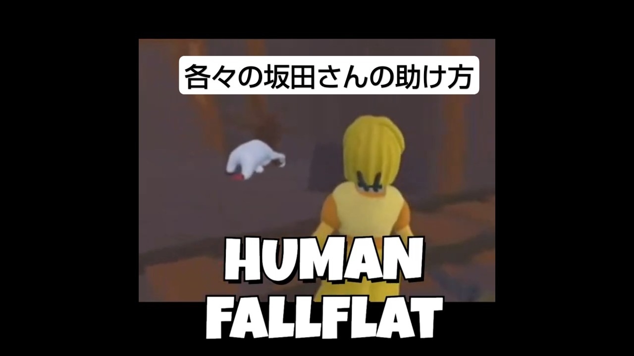 ヒューマンフォールフラット　坂田さんを救出する３人【浦島坂田船】【コナン大好き】