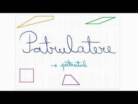Patrulatere: patratul - Clasa a VII-a