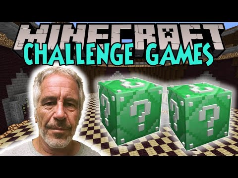 Minecraft: JEFFREY EPSTEIN CHALLENGE GAMES - Lucky Block Mod - Modded Mini-Game