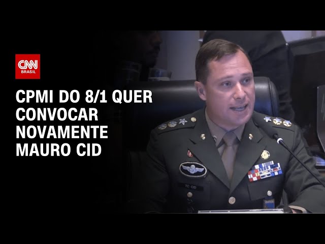 CPMI do 8/1 quer convocar novamente Mauro Cid | CNN NOVO DIA