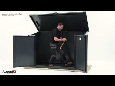 How to fit Asgard eyelets to your shed