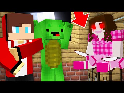 Adventure Craft - SCARY BARBIE DOLL Terrorizes JJ And Mikey In Minecraft - Maizen Mizen Mazien Parody