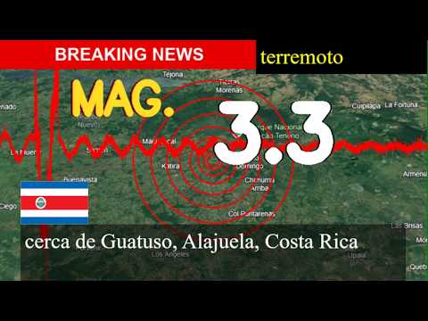 😱🚨 Terremoto cerca de Guatuso, Alajuela, Costa Rica actualizaciones en vivo hoy: un temblor de magni