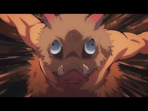 tacones rojos Bv- Zenitsu, Inozuke y Tanjiro