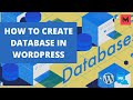 How To Create Database In WordPress SQL Database WordPress Tutorial 2020 Video MisterDM