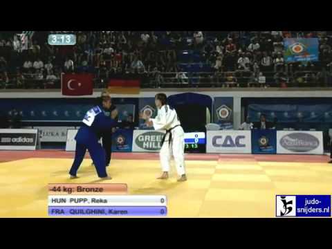 Judo 2012 European Championships Cadets Bar: Pupp (HUN) - Quilghini (FRA) [-44kg] bronze