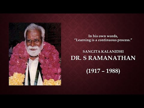 Dr. S. Ramanathan | Dr. S. Sowmya | SPIC MACAY | Great Masters Series