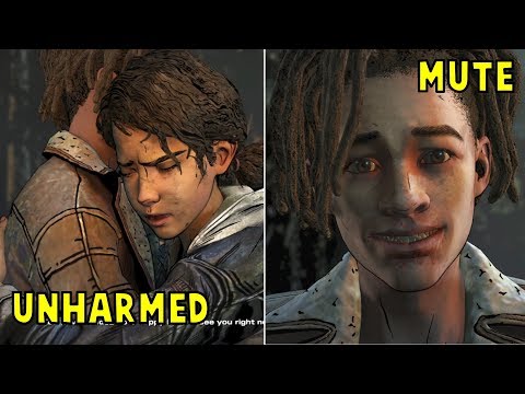 Clem Hugs Mute Vs Unharmed Louis -All Choices- The Walking Dead Season 4 Episode 4 Take us Back