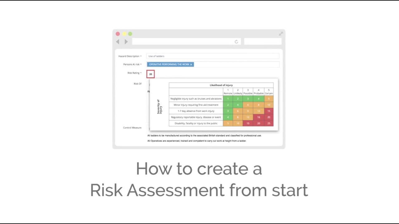How to create a Risk Assessment on RAMs App