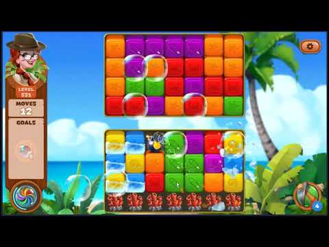 Lost Island Blast Adventure Level 531 - NO BOOSTERS 🏝️ | SKILLGAMING ✔️