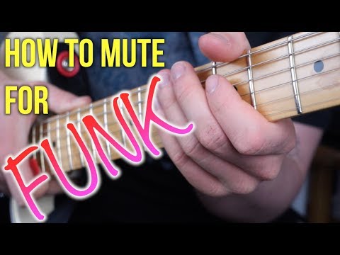 Funk Guitar Lesson - How To Mute With Your Fretting Hand