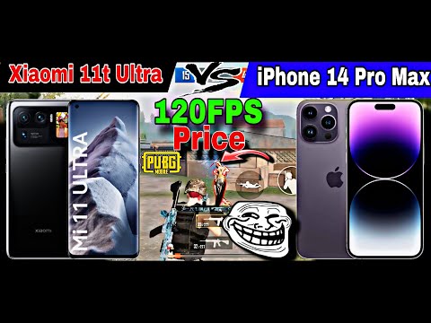 xiaomi11 ultra vs iphone 14 pro max pubg test 2024 | xiaomi vs iphone pubg mobile\bgmi test | Price.