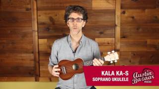 Video thumbnail for Kala KA-S Soprano Ukulele Demo by Austin Bazaar
