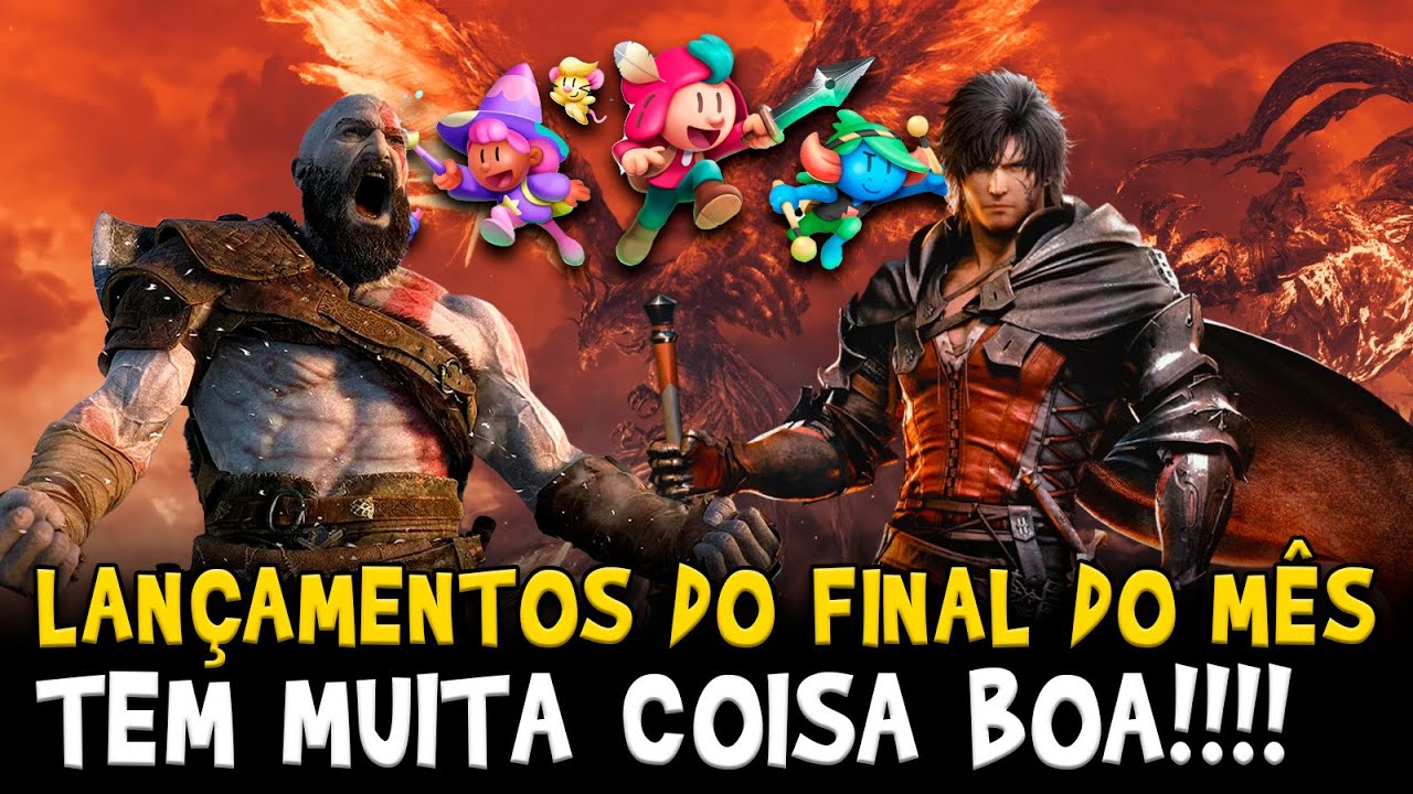 LANÇAMENTOS do FINAL de SETEMBRO │ FF XVI, Ragnarok, O Escudeiro Valente, Ravenswatch, Zelda e Mais!