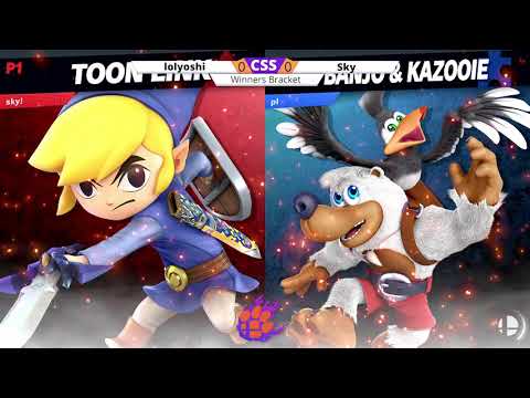 Clemson Smash Series 28 - W - Sky (Young Link, Toon Link) vs. lolyoshi (Banjo, Mii Gunner) - SSBU