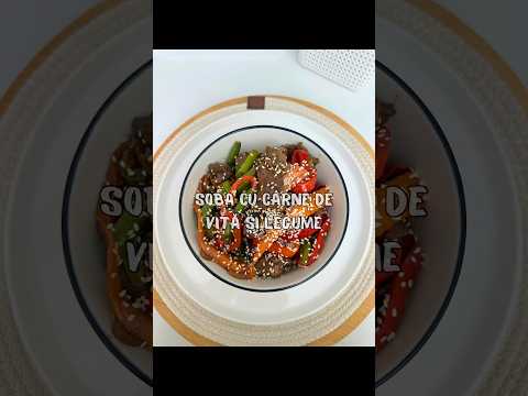 Soba cu carne de vită și legume/Soba with beef and vegetables 🫶