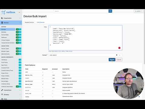 NetBox v3.4: JSON/YAML Bulk Imports and Bulk Updates