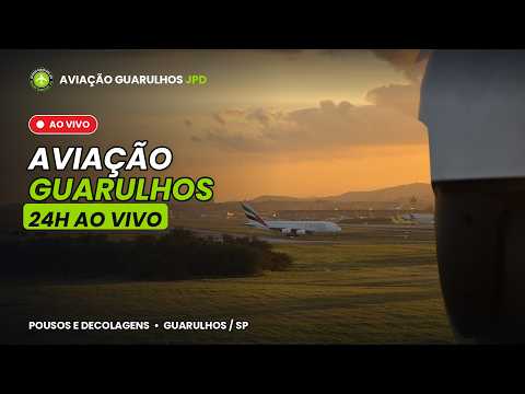 AEROPORTO DE GUARULHOS AO VIVO 24H SBGR - PISTA 28 COM FONIA