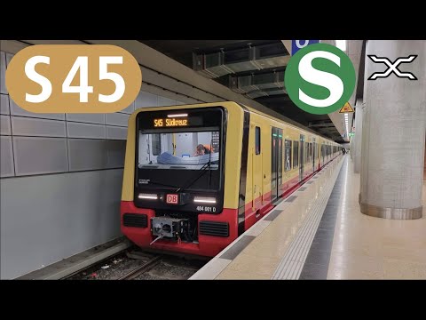 CAB RIDE | S-Bahn Berlin | S45 | Führerstandsmitfahrt Flughafen BER Terminal 1-2 - Südkreuz | BR 483