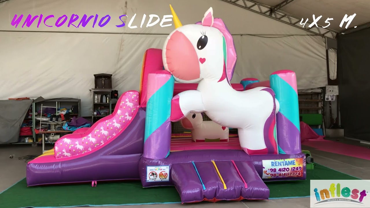 Juego inflable Unicornio Slide 4x5