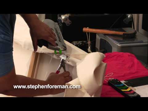 Learn how to stretch a Large Canvas