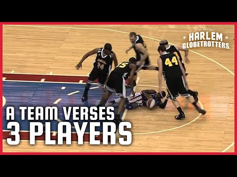 Amazing! 3 Globetrotters Take On Full Team | Harlem Globetrotters