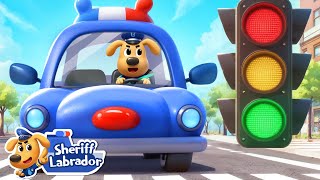 Traffic Lights Matter | 🌊 WaterCity Mystery | Police Cartoon | Safety Rules | Sheriff Labrador