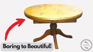 HOW TO MAKEOVER a BORING Pine Dining Table