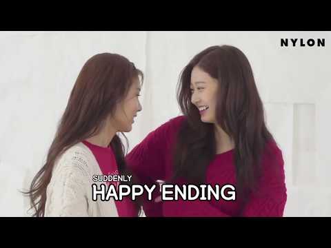 Just That Moment Kang Hyewon Cant Look at Kim Minju Eyes (Hyejoo Moments)