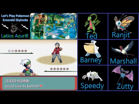 Let's Play Pokemon Emerald Skylocke:  Part 11 - A Battle With Dad